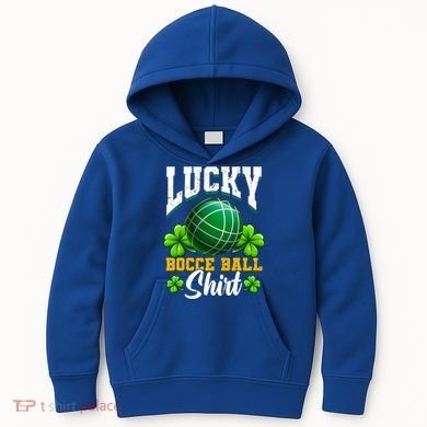 Lucky Bocce Ball Great Gift Italian Game Bocce Gift Kids Hoodie