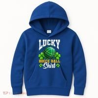 Lucky Bocce Ball Great Gift Italian Game Bocce Gift Kids Hoodie thumb 0