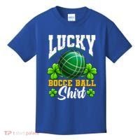 Lucky Bocce Ball Great Gift Italian Game Bocce Gift Kids T-Shirt thumb 0