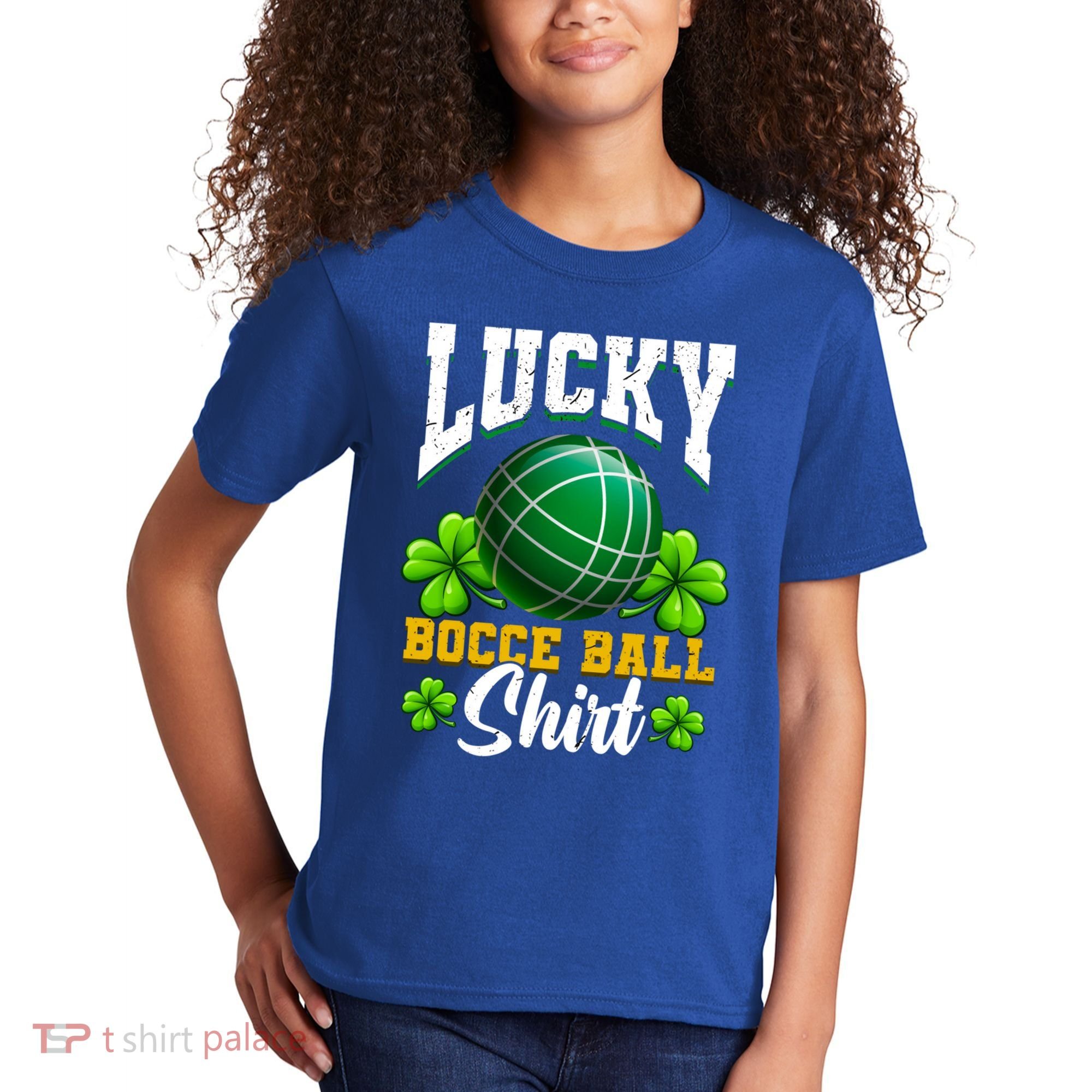 Lucky Bocce Ball Great Gift Italian Game Bocce Gift Kids T-Shirt