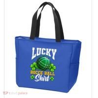 Lucky Bocce Ball Great Gift Italian Game Bocce Gift Tote Bag thumb 3