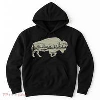 Landscape Buffalo Bison Hoodie thumb 0