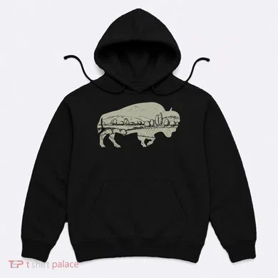 Landscape Buffalo Bison Hoodie