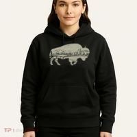Landscape Buffalo Bison Hoodie thumb 5