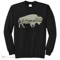Landscape Buffalo Bison Sweatshirt thumb 0