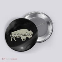 Landscape Buffalo Bison Button thumb 0