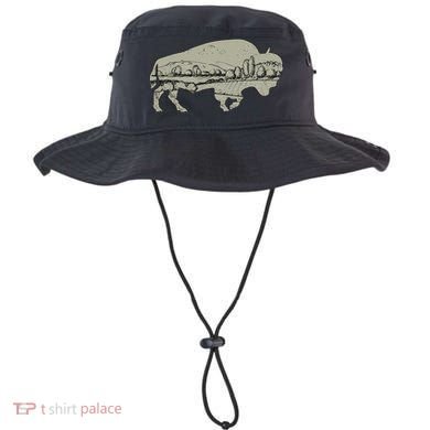 Landscape Buffalo Bison Bucket Hat