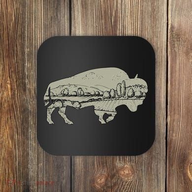 Landscape Buffalo Bison Coaster