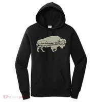 Landscape Buffalo Bison Women's Hoodie thumb 0