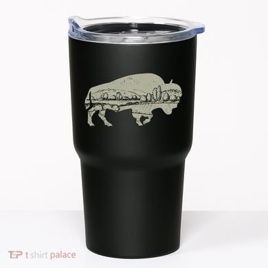 Landscape Buffalo Bison Tumbler