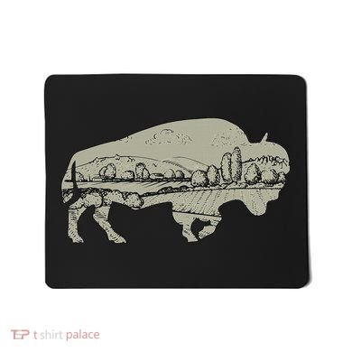 Landscape Buffalo Bison Mousepad