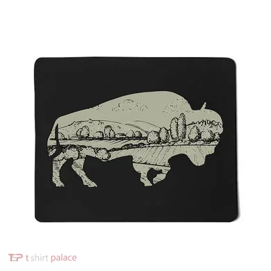 Landscape Buffalo Bison Mousepad