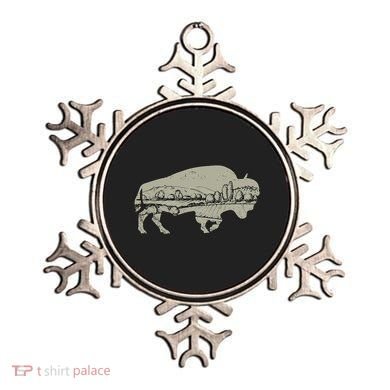 Landscape Buffalo Bison Ornament