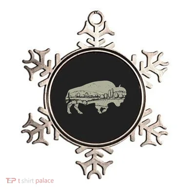 Landscape Buffalo Bison Ornament