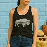 Landscape Buffalo Bison Women's Tank Top thumb 2