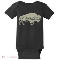 Landscape Buffalo Bison Baby Bodysuit thumb 0