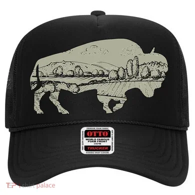Landscape Buffalo Bison Hat
