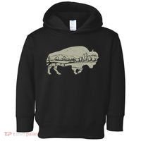 Landscape Buffalo Bison Toddler Hoodie thumb 0