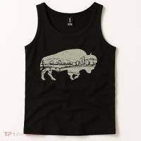 Landscape Buffalo Bison Tank Top thumb 2