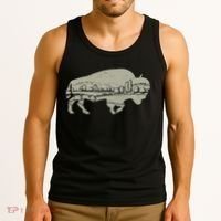 Landscape Buffalo Bison Tank Top thumb 3