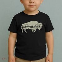 Landscape Buffalo Bison Toddler T-Shirt thumb 2
