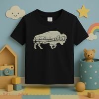 Landscape Buffalo Bison Toddler T-Shirt thumb 3