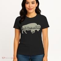 Landscape Buffalo Bison Women's T-Shirt thumb 4