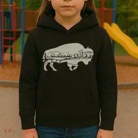 Landscape Buffalo Bison Kids Hoodie thumb 3