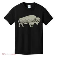 Landscape Buffalo Bison Kids T-Shirt thumb 0