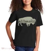Landscape Buffalo Bison Kids T-Shirt thumb 2