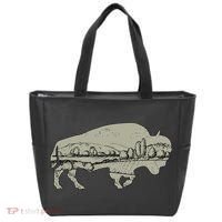 Landscape Buffalo Bison Tote Bag thumb 0