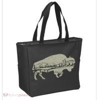 Landscape Buffalo Bison Tote Bag thumb 2