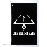 Life Behind Bars Kitesurfing Kiteboarding Kitesurfers Golf Towel thumb 0