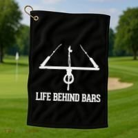 Life Behind Bars Kitesurfing Kiteboarding Kitesurfers Golf Towel thumb 1