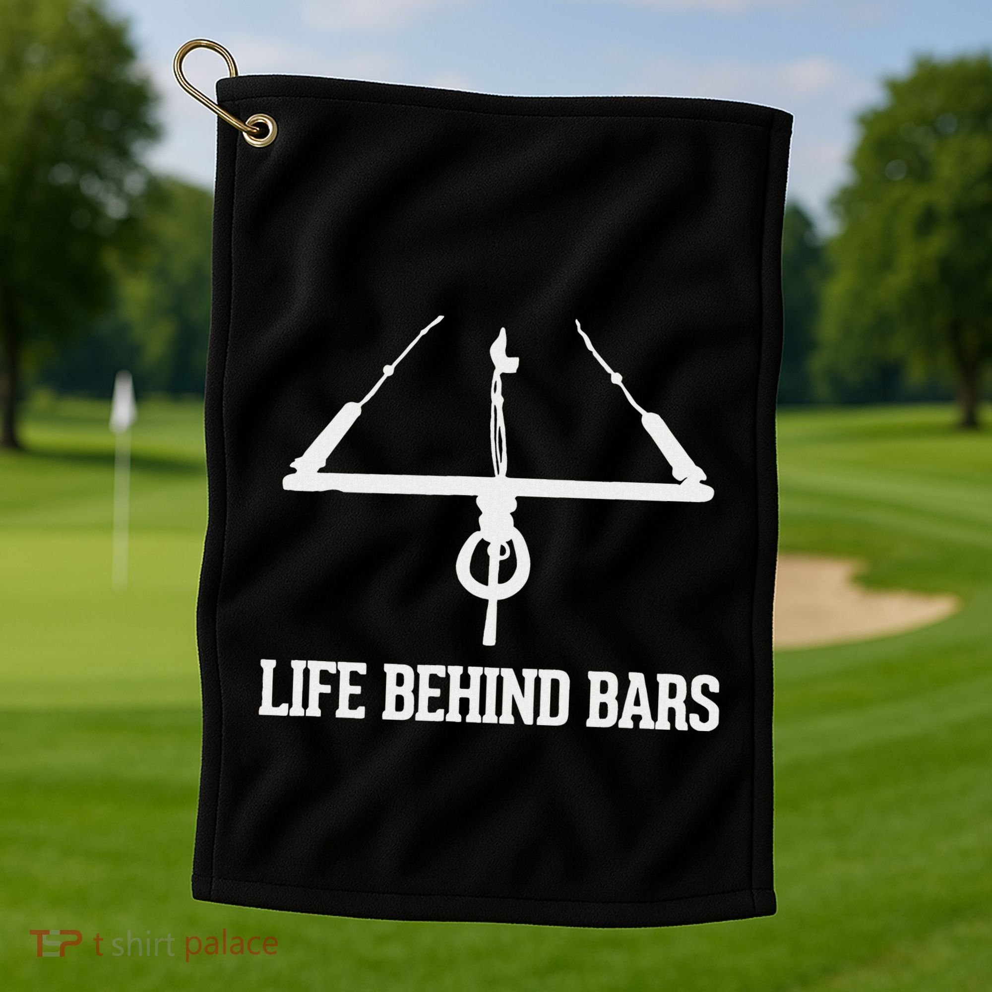 Life Behind Bars Kitesurfing Kiteboarding Kitesurfers Golf Towel