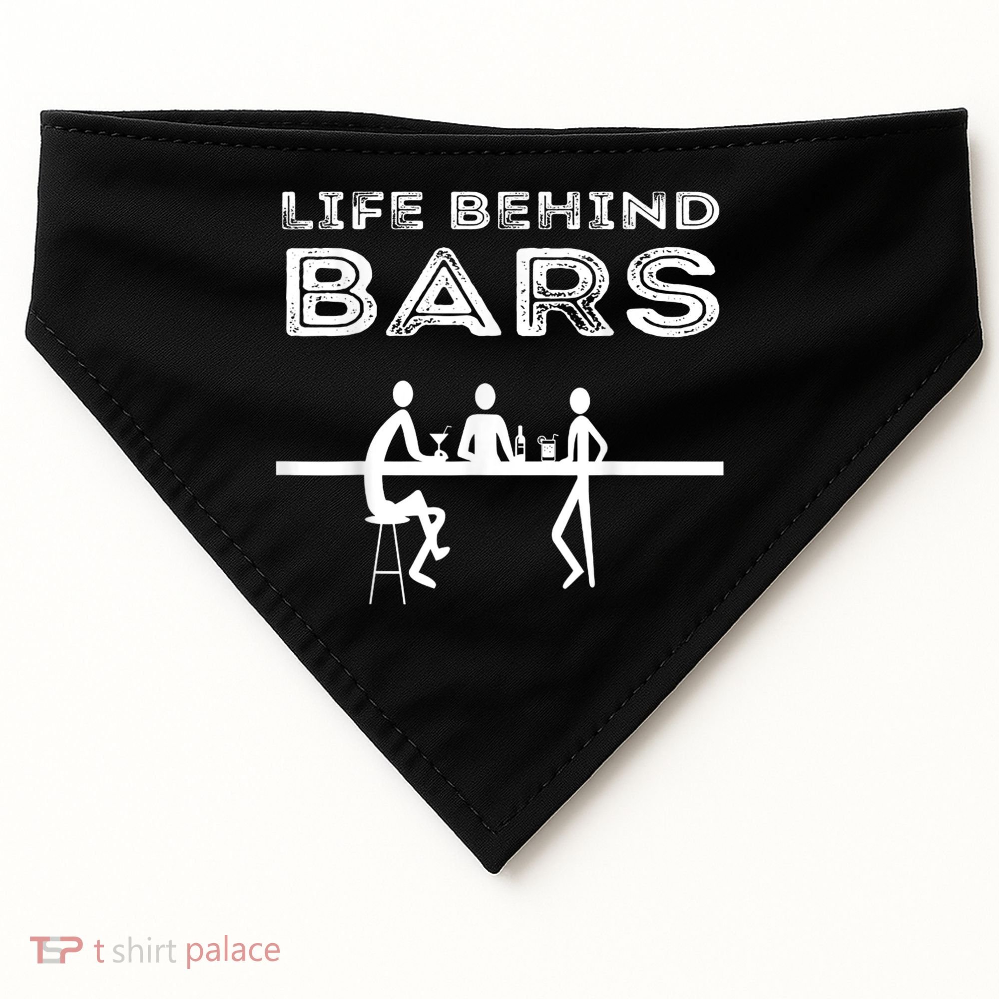 Life Behind Bars Bartender USA-Made Doggie Bandana