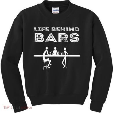 Life Behind Bars Bartender Kids Sweatshirt