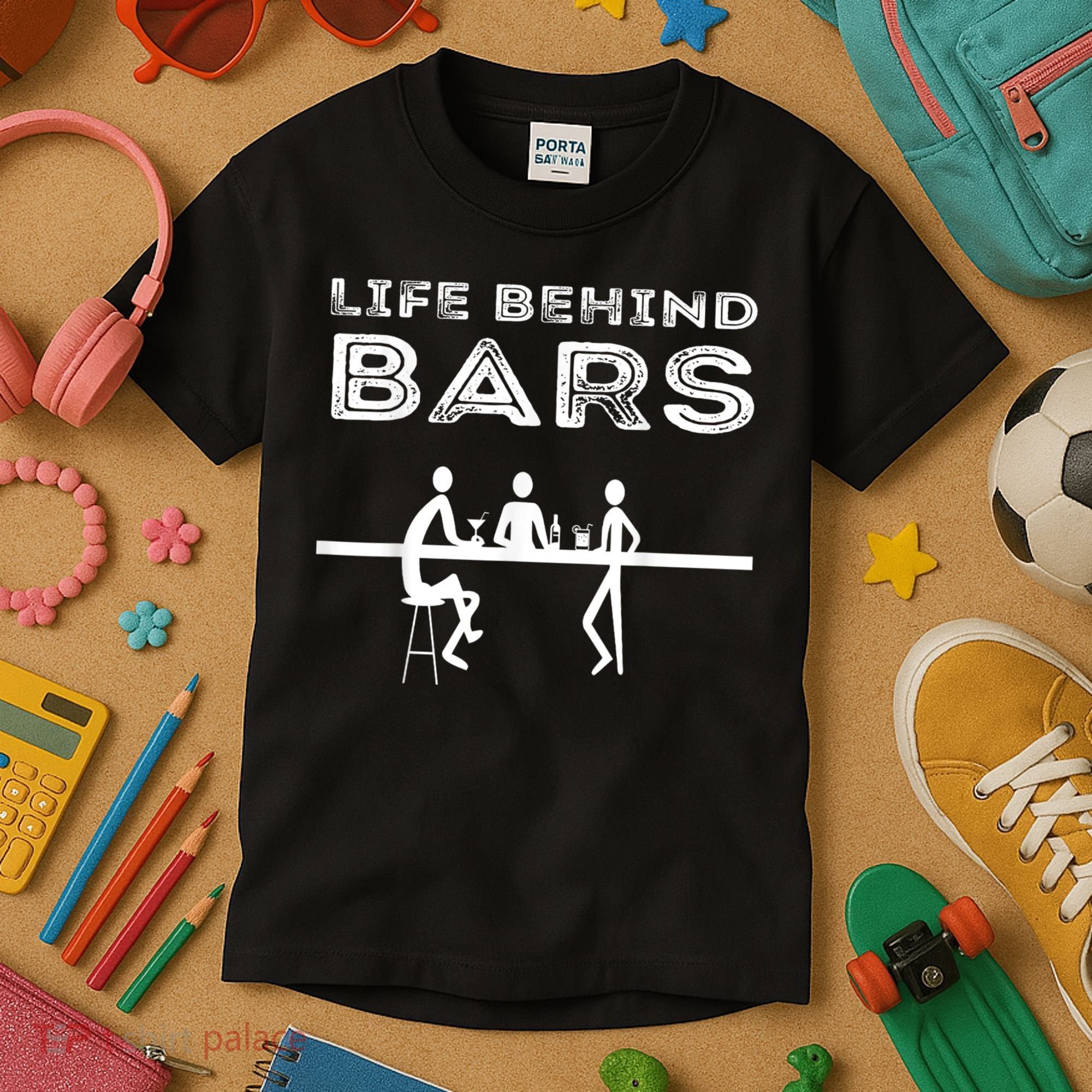 Life Behind Bars Bartender Kids T-Shirt