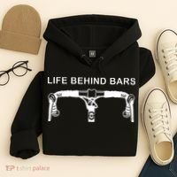 LIFE BEHIND BARS Funny Cycling Biking Hoodie thumb 4