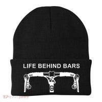 LIFE BEHIND BARS Funny Cycling Biking Beanie thumb 0