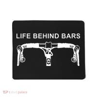 LIFE BEHIND BARS Funny Cycling Biking Mousepad thumb 0