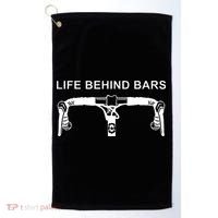 LIFE BEHIND BARS Funny Cycling Biking Golf Towel thumb 0