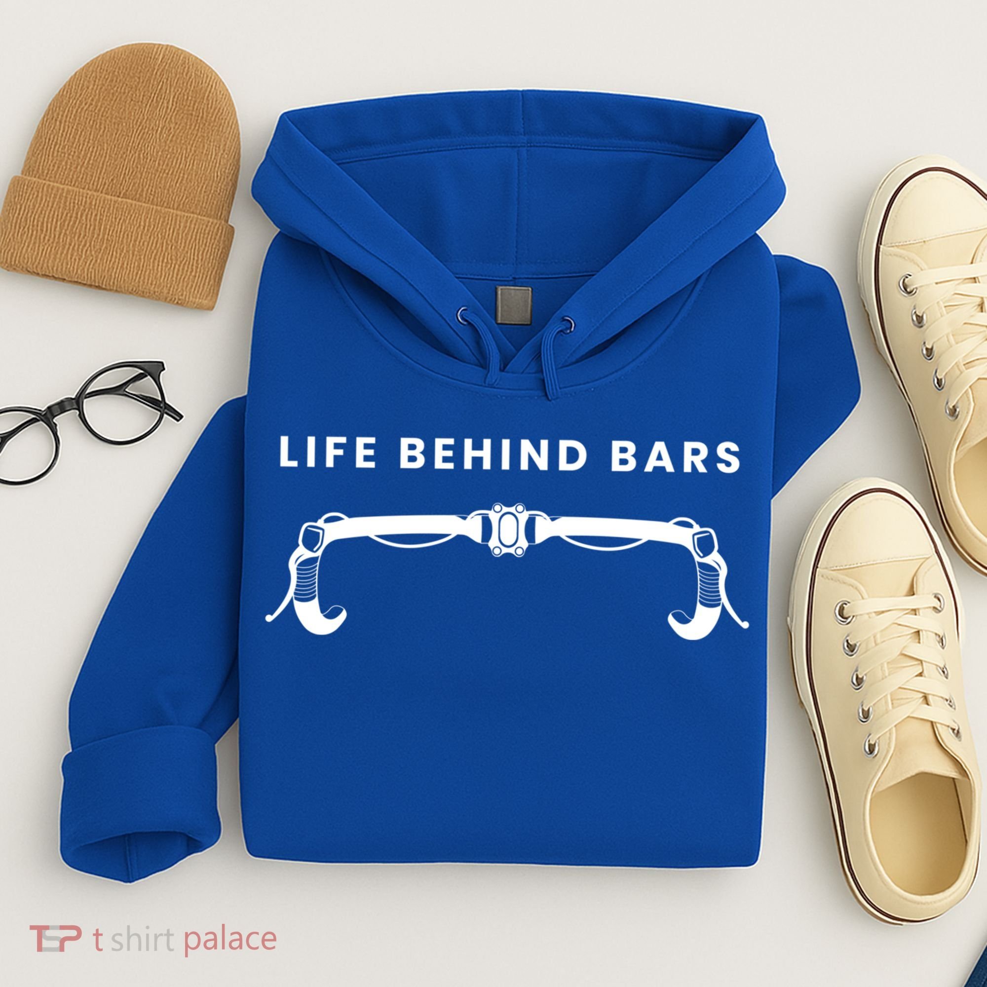 Life Behind Bars Biking Cycling Bicycle Cyclist Gift Hoodie