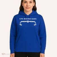 Life Behind Bars Biking Cycling Bicycle Cyclist Gift Hoodie thumb 5