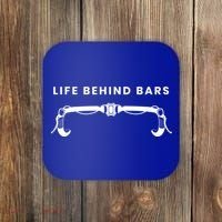 Life Behind Bars Biking Cycling Bicycle Cyclist Gift Coaster thumb 0