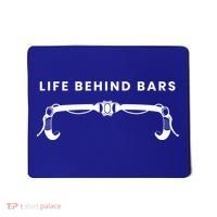 Life Behind Bars Biking Cycling Bicycle Cyclist Gift Mousepad thumb 0