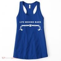 Life Behind Bars Biking Cycling Bicycle Cyclist Gift Women's Tank Top thumb 0