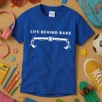 Life Behind Bars Biking Cycling Bicycle Cyclist Gift Kids T-Shirt thumb 3