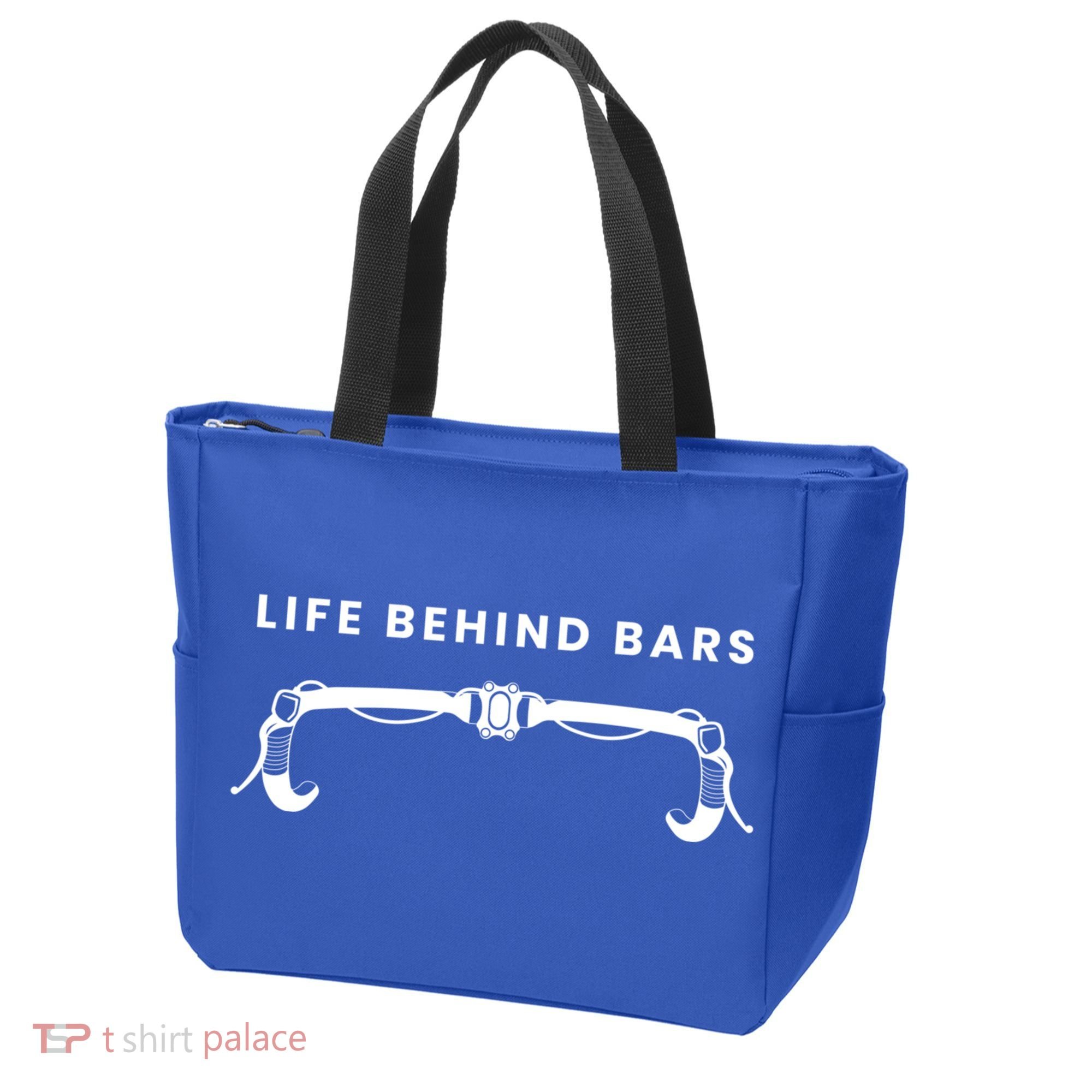 Life Behind Bars Biking Cycling Bicycle Cyclist Gift Tote Bag