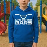 Life Behind Bars Bmx Gift Kids Hoodie thumb 2